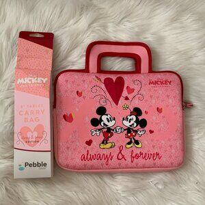 DISNEY Mickey & Friends Always & Forever 8" Tablet Carry Bag in Pink/Red